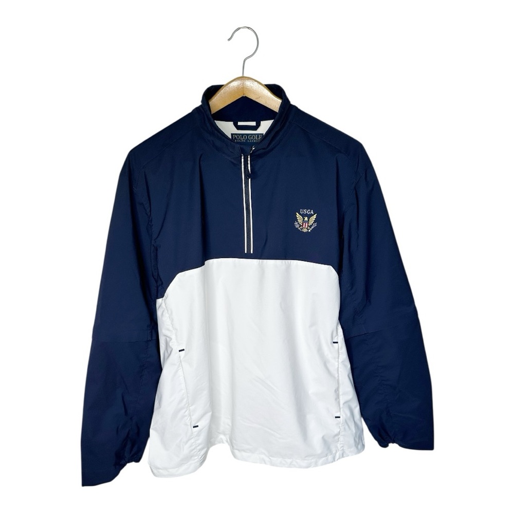 Polo Golf Ralph Lauren USGA Embroidered Windbreaker Jacket Size XL Convertible